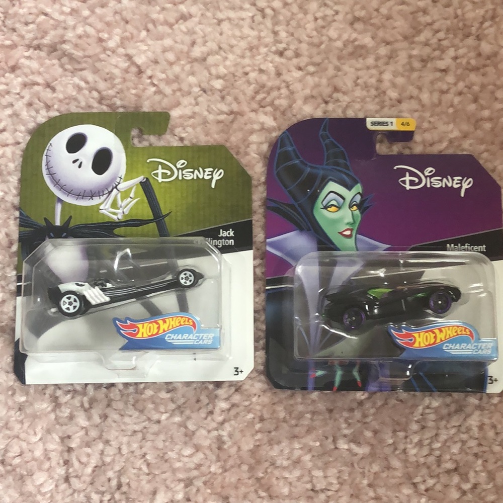 Disney Characters Hot Wheels- Jack & Maleficent